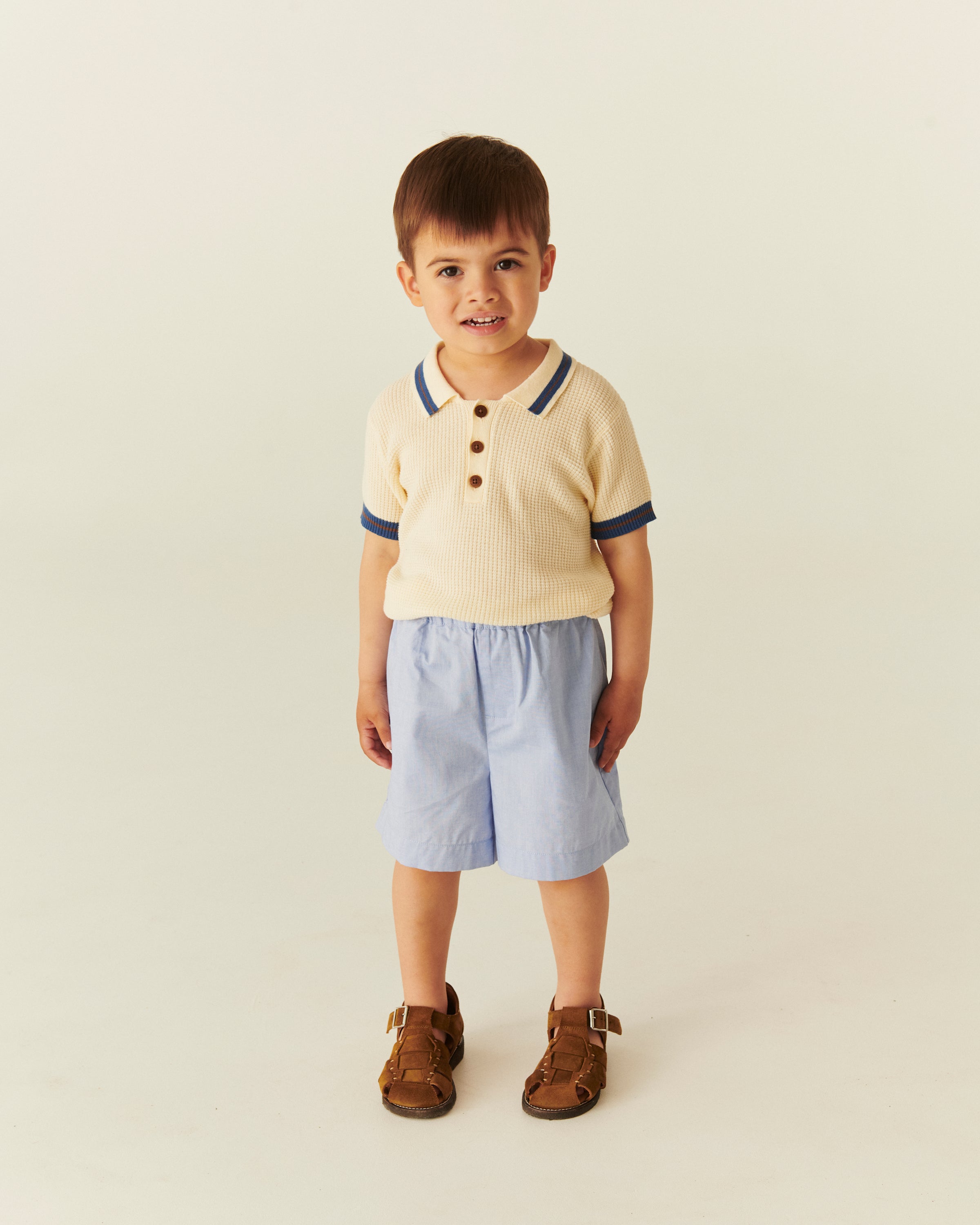 KNITTED PATTERN POLO