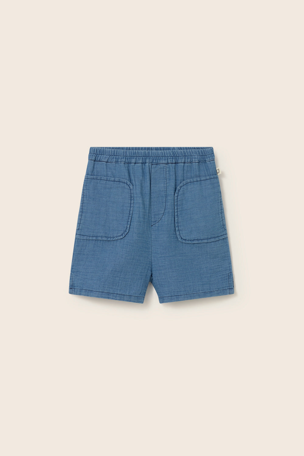 Denim Gauze Cotton Shorts
