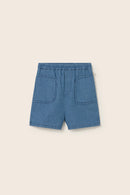 Denim Gauze Cotton Shorts