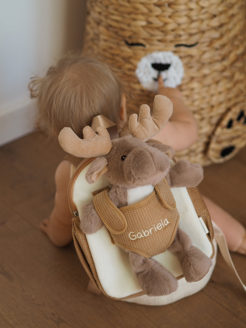 "Moonkie Hug & Go™ Toddler Backpack (Mossy Reindeer) "