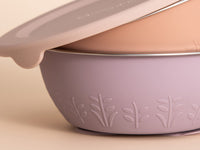 Stainless Steel Silicone Suction Bowl (Muted/Soft Lilac)