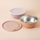 Stainless Steel Silicone Suction Bowl (Muted/Soft Lilac)