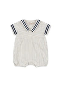 ALLIE SAILOR ROMPER GOTS