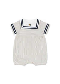 ALLIE SAILOR ROMPER GOTS