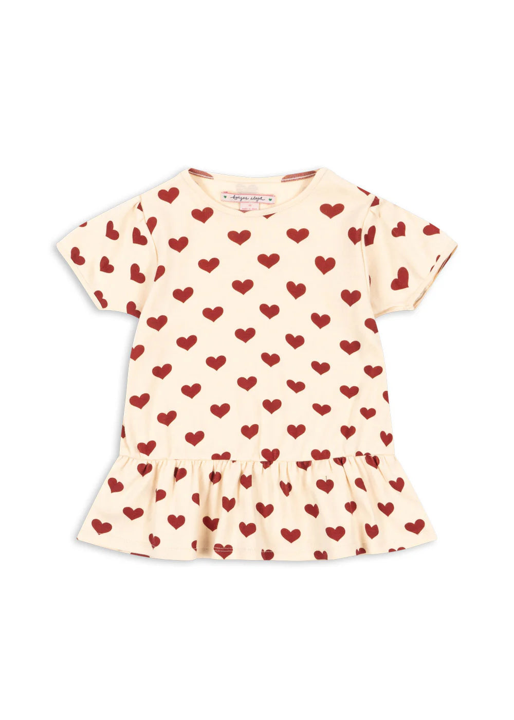 BASIC FRILL TEE GOTS