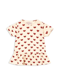 BASIC FRILL TEE GOTS