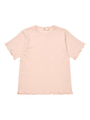 POINTELLE HEART T-SHIRT ROSE