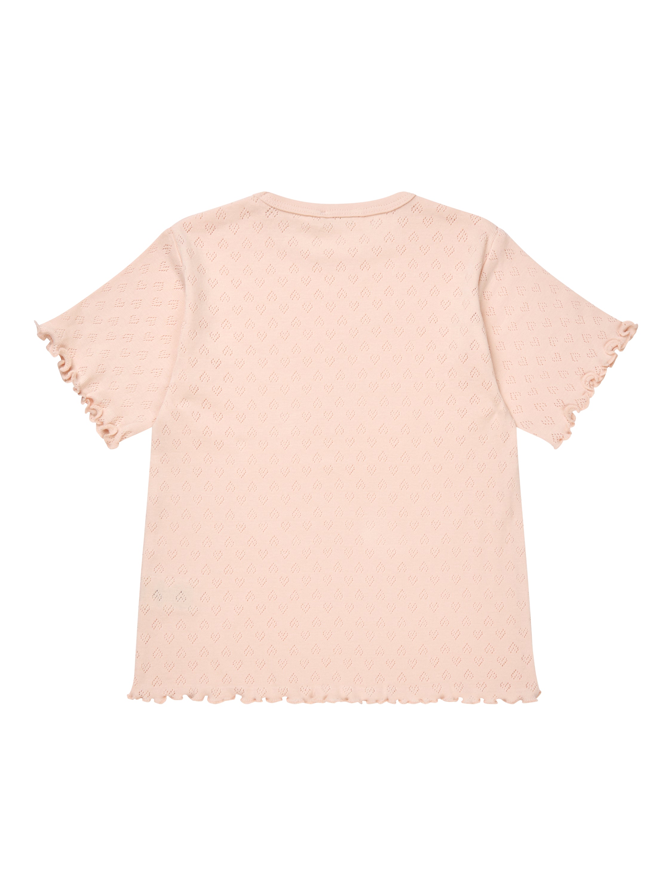 POINTELLE HEART T-SHIRT ROSE