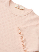 POINTELLE HEART T-SHIRT ROSE