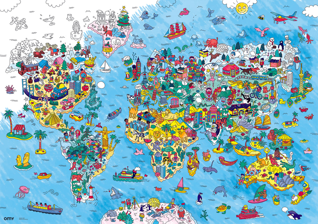 Giant Coloring Poster/Atlas