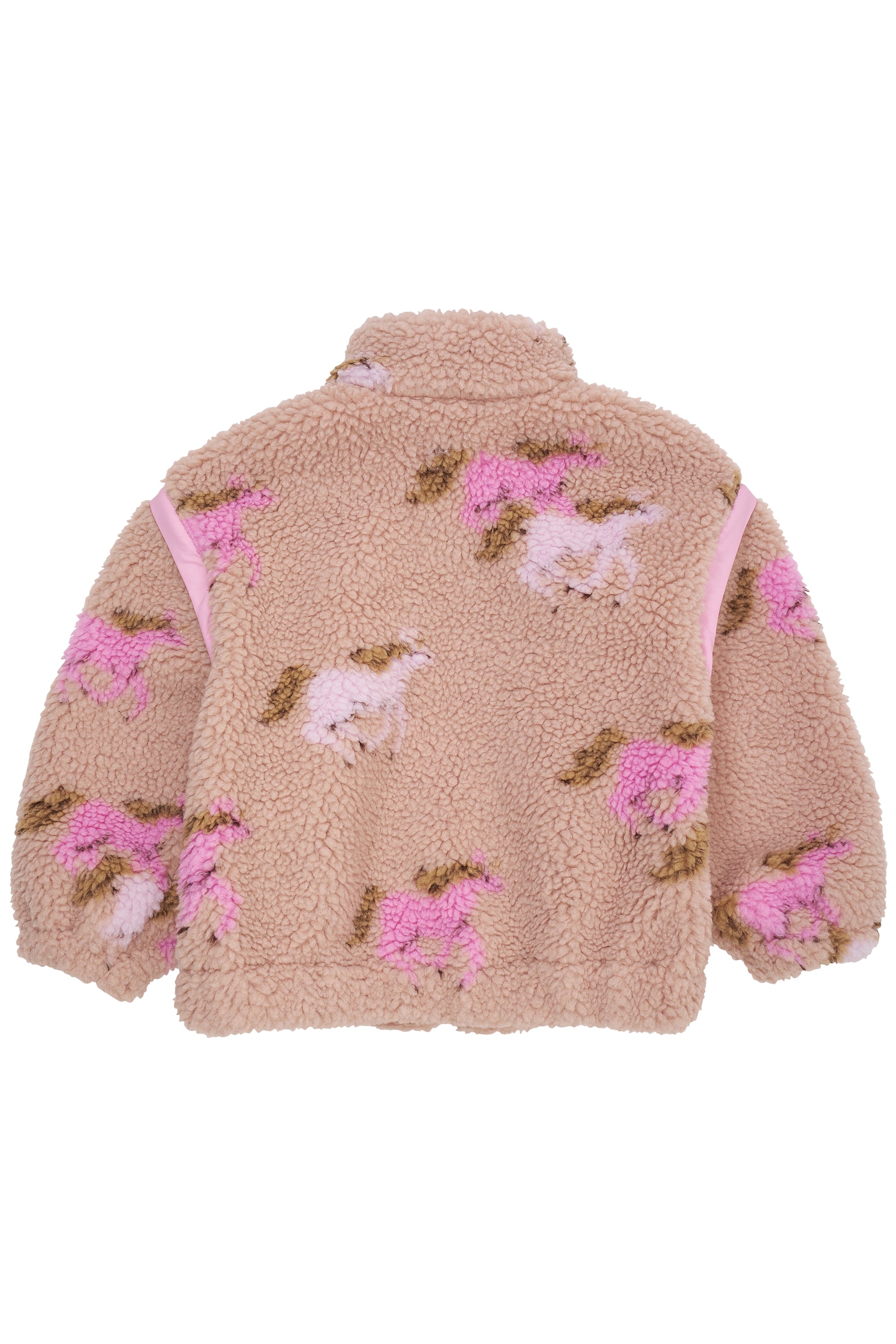 Printed Teddy Jacket/Rose