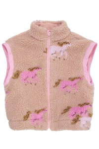 Printed Teddy Jacket/Rose