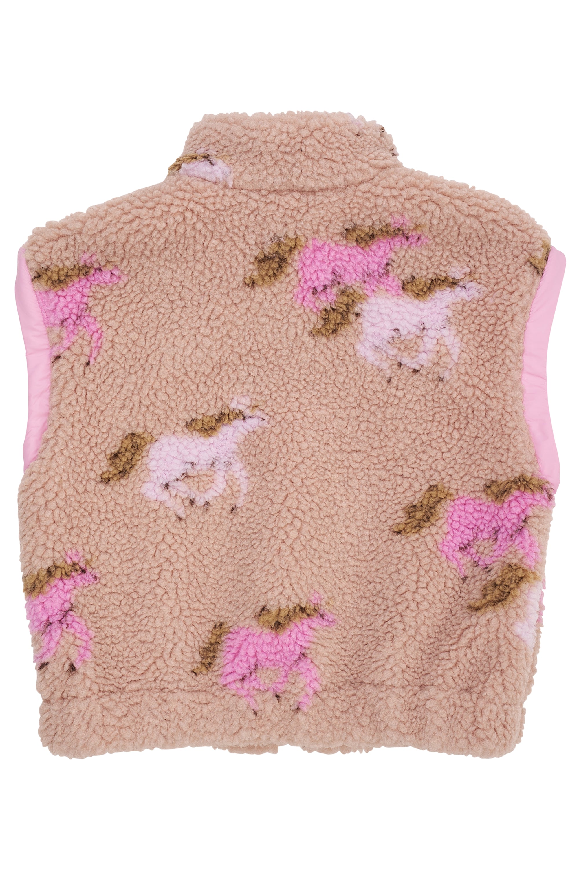 Printed Teddy Jacket/Rose