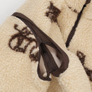 Printed Teddy Jacket/Sand