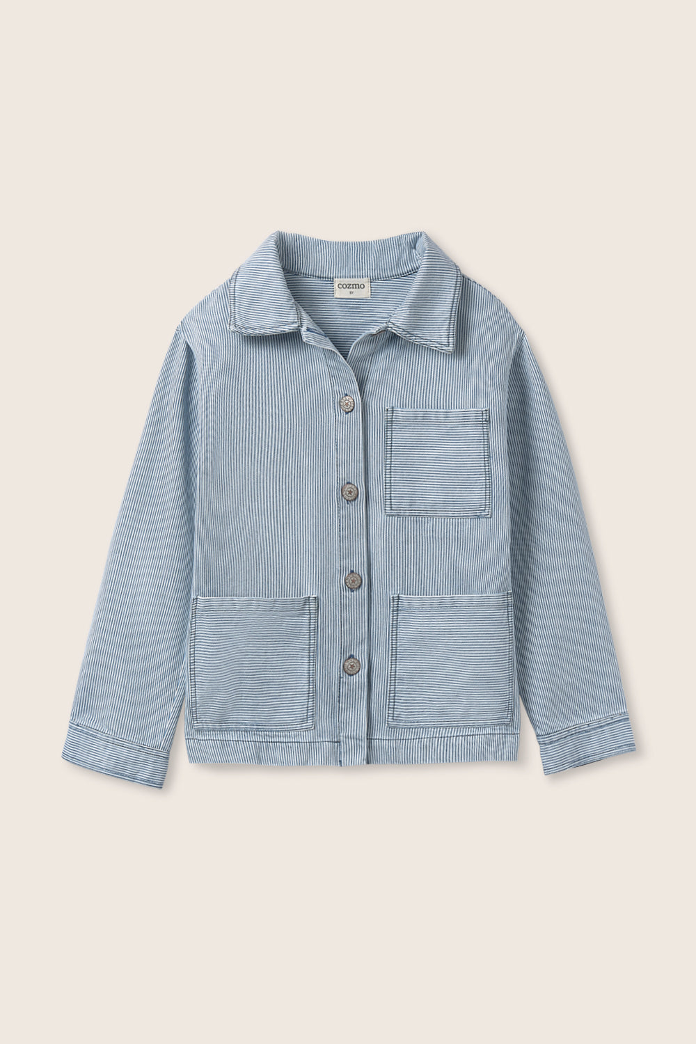 Fine Striped Denim Jacket