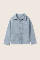 Fine Striped Denim Jacket
