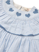 SEERSUCKER DRESS W. HEART