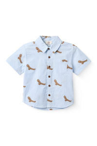 SEERSUCKER SHIRT W. EMB