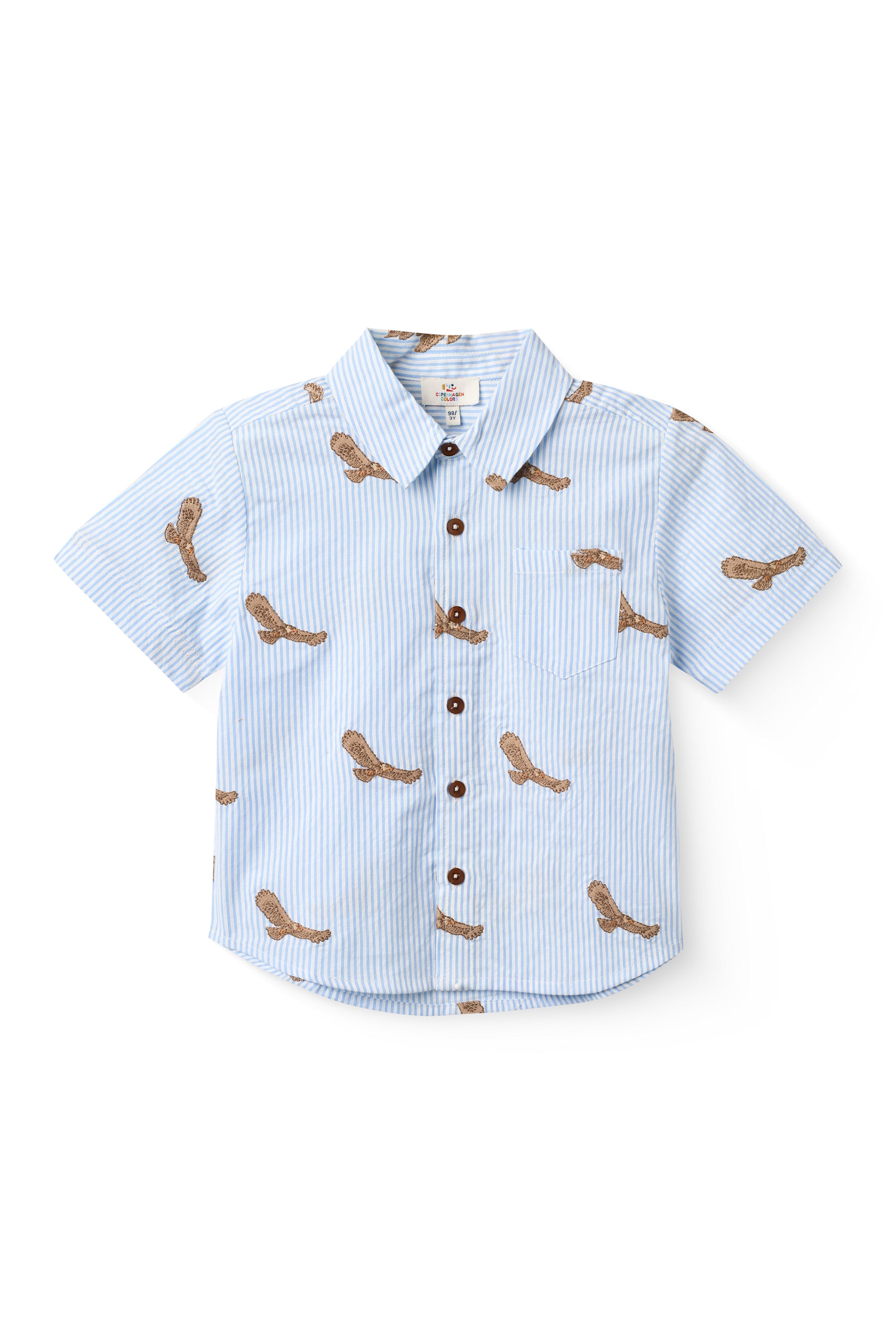 SEERSUCKER SHIRT W. EMB