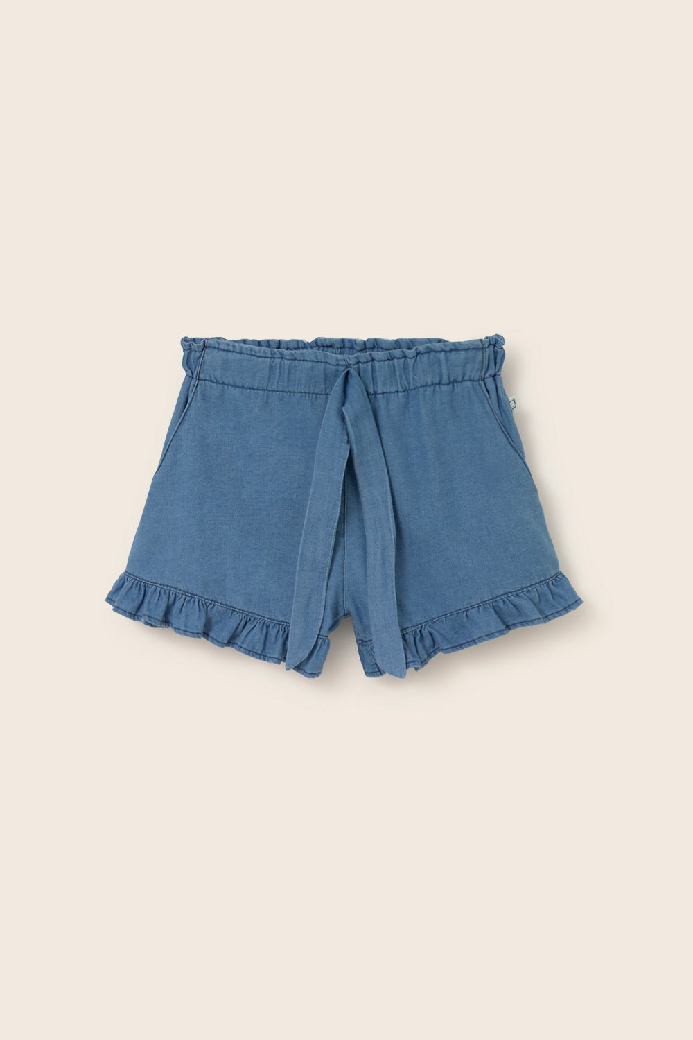 Chambray Denim Shorts
