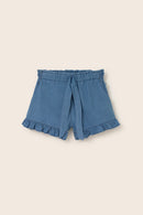 Chambray Denim Shorts