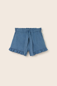 Chambray Denim Shorts