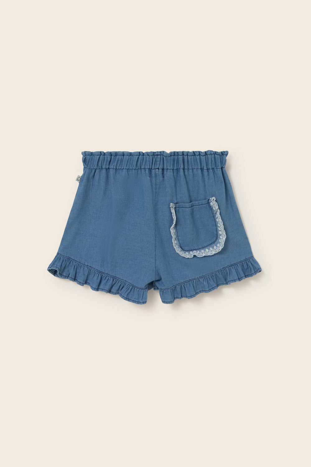 Chambray Denim Shorts