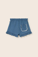 Chambray Denim Shorts