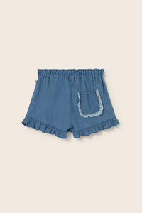 Chambray Denim Shorts