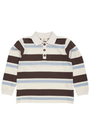 Striped Pique Polo