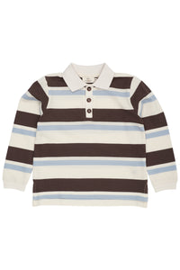 Striped Pique Polo