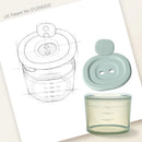 Silicone Baby Food Containers 4oz*6+8oz*4