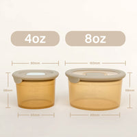 Silicone Baby Food Containers 4oz*6+8oz*4