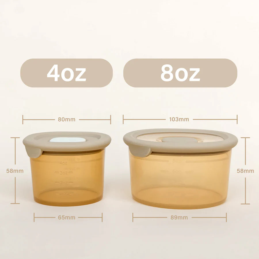 Silicone Baby Food Containers 4oz*6+8oz*4