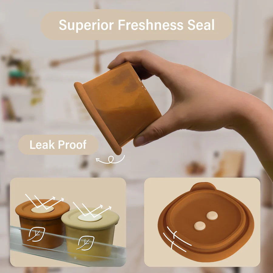 Silicone Baby Food Containers 4oz*6+8oz*4