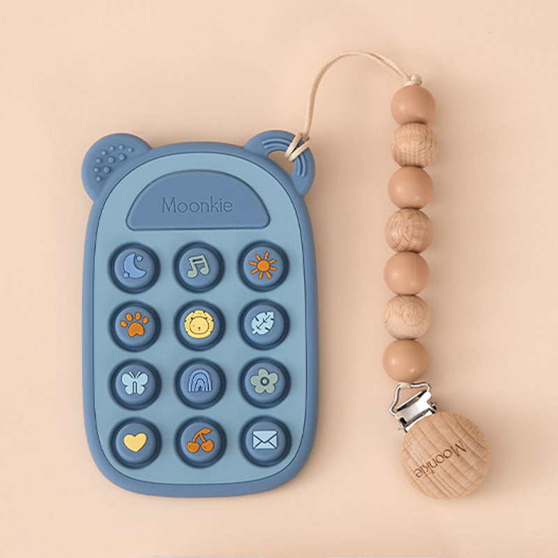 Patterned Silicone Phone Press Toy (Skyline)