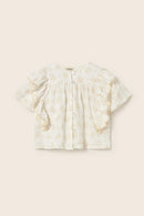 Floral Gauze Cotton Blouse