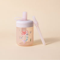 Silicone Training Cup With Straws (Mermaid Bloom)