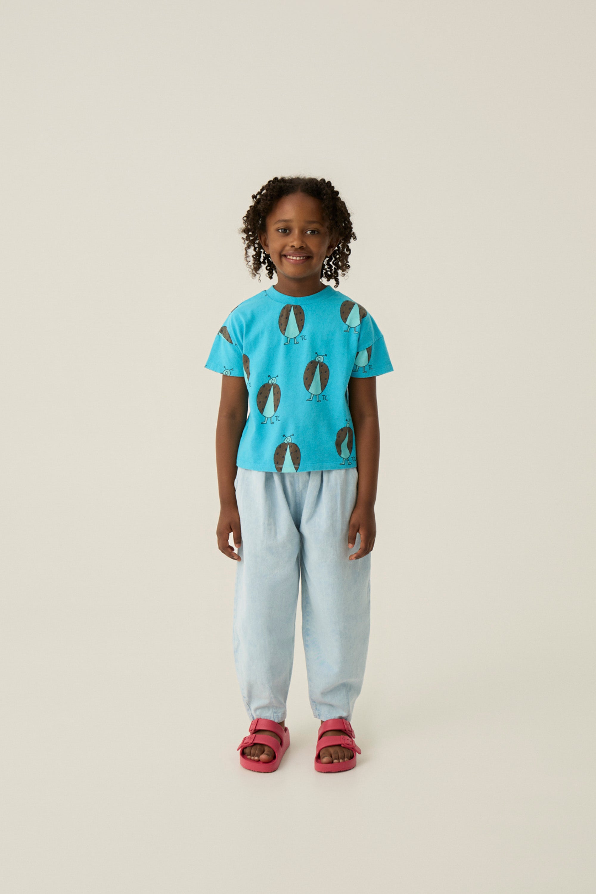 Ladybug Allover Blue Tshirt