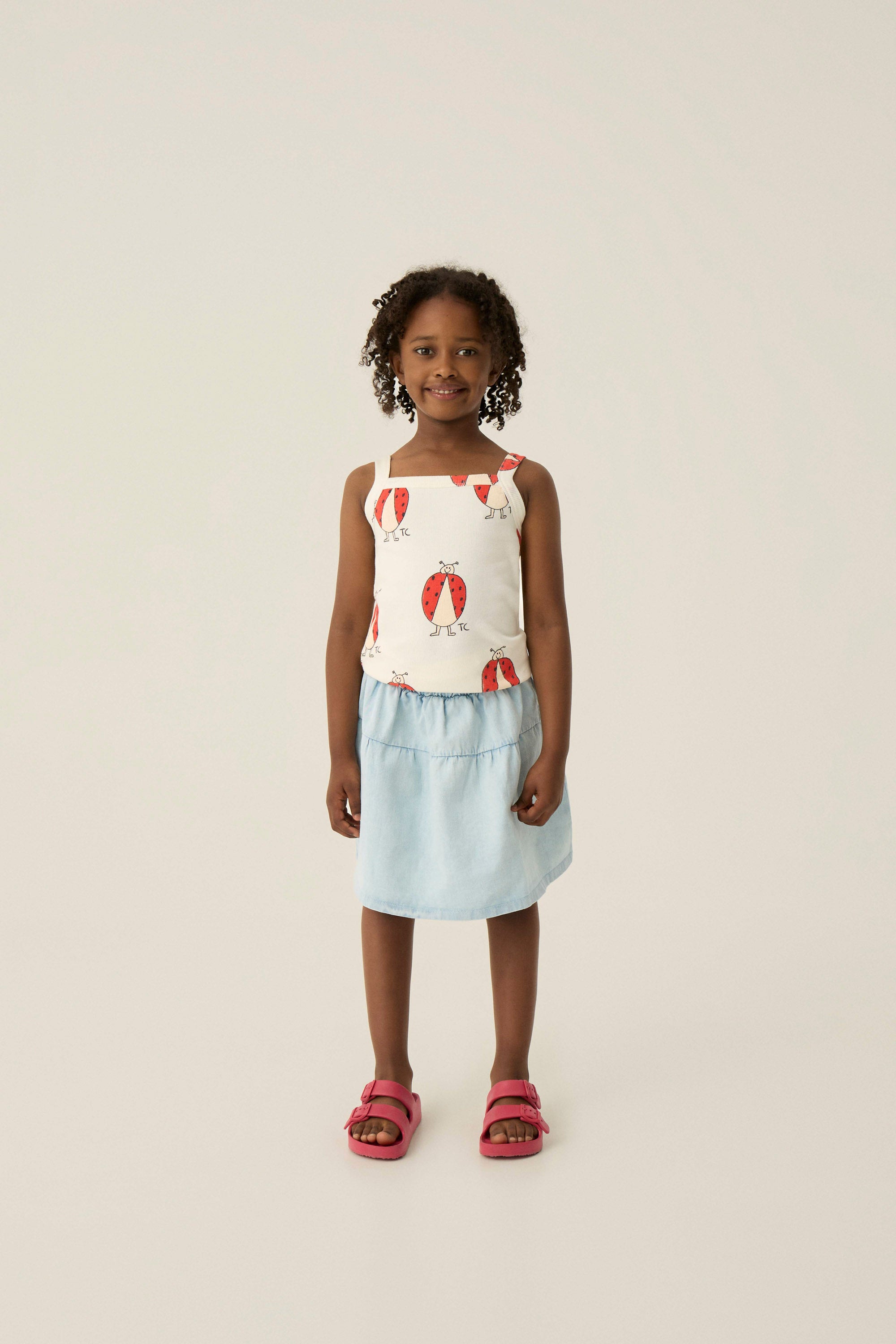 Light Blue Denim Skirt