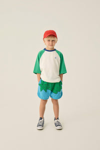 Color Block Green Tshirt