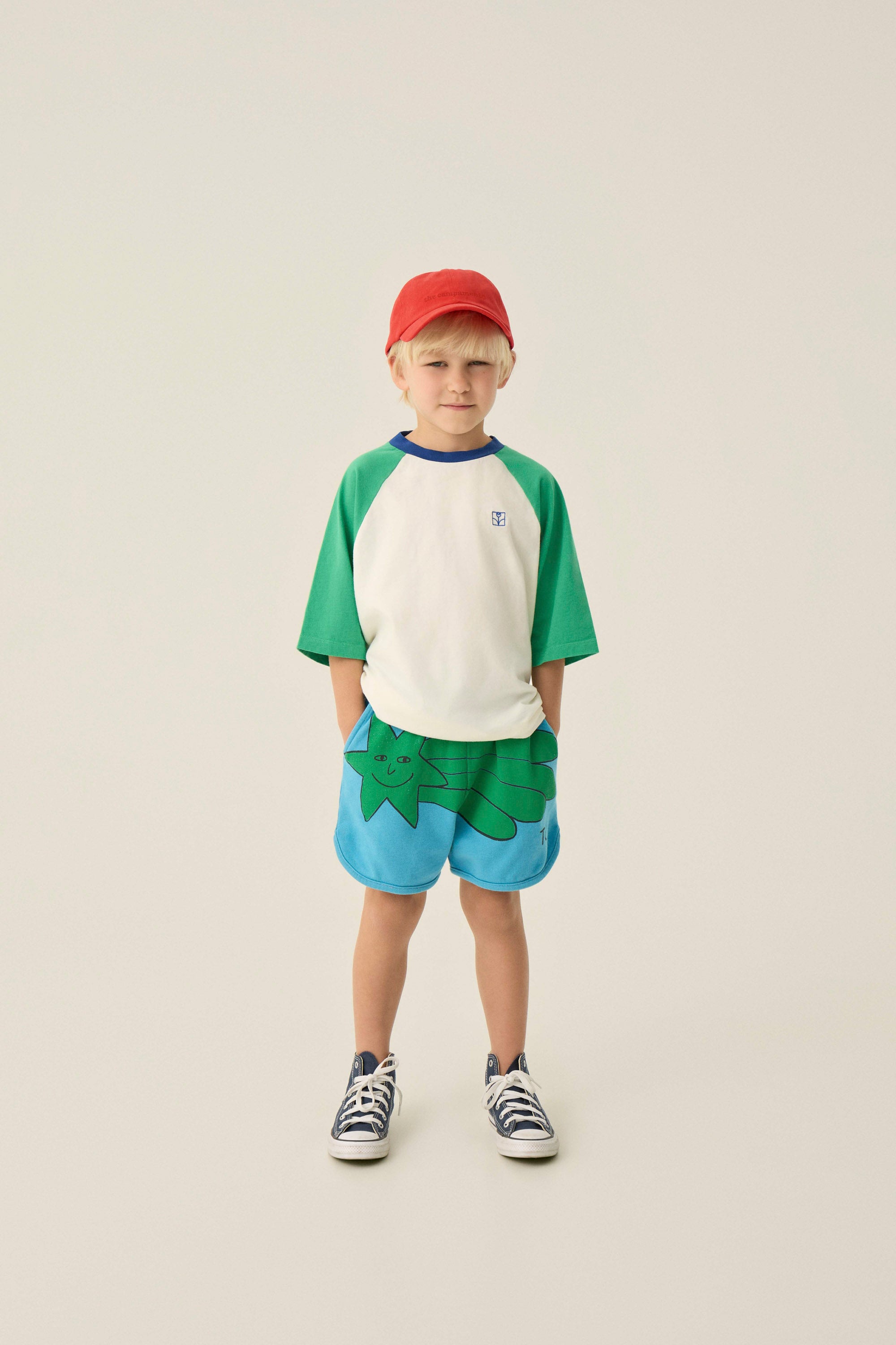 Color Block Green Tshirt