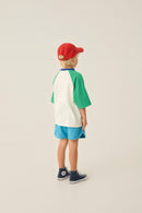 Color Block Green Tshirt