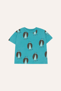 Ladybug Allover Blue Tshirt