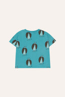 Ladybug Allover Blue Tshirt