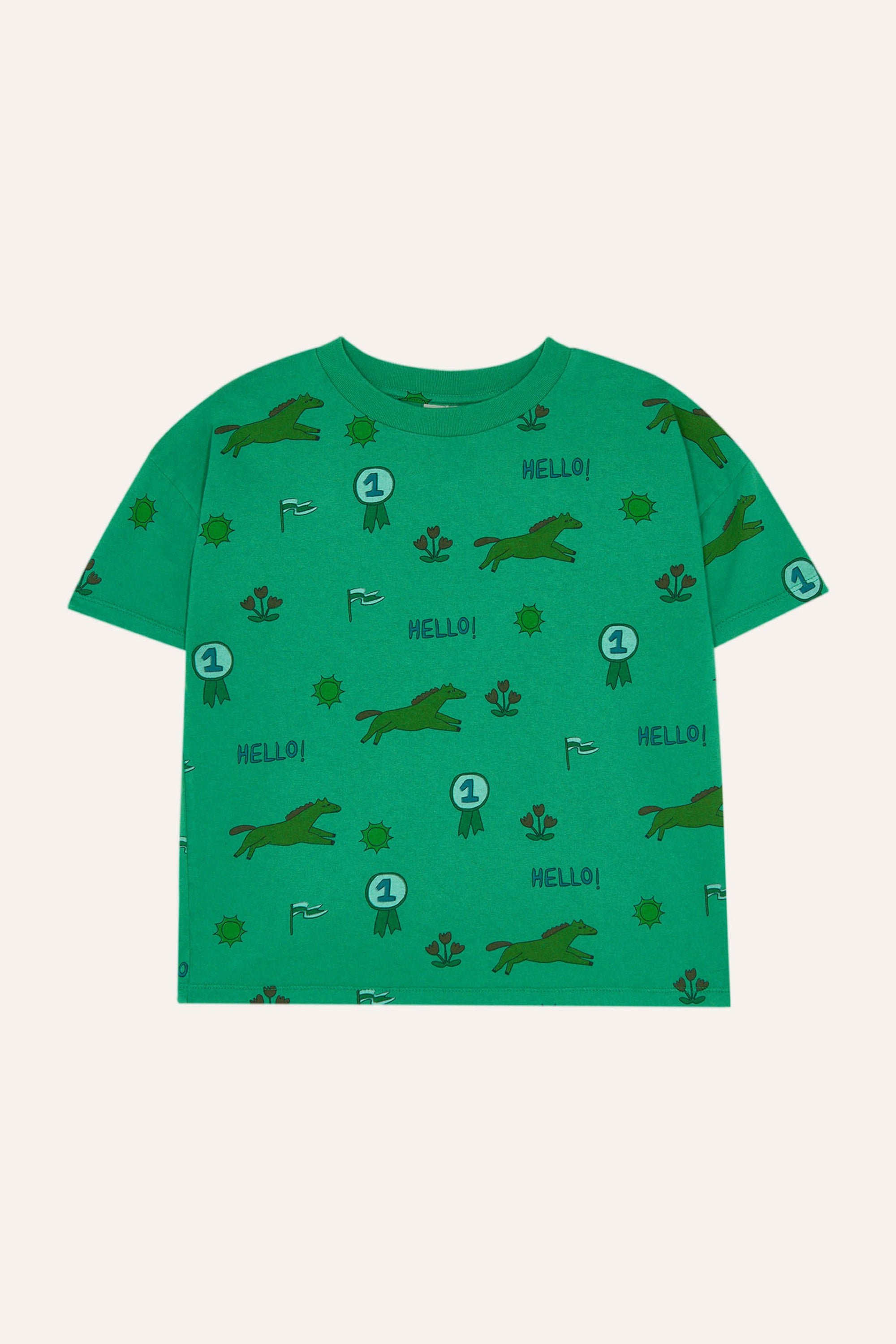 Horses Allover Oversized Tshirt