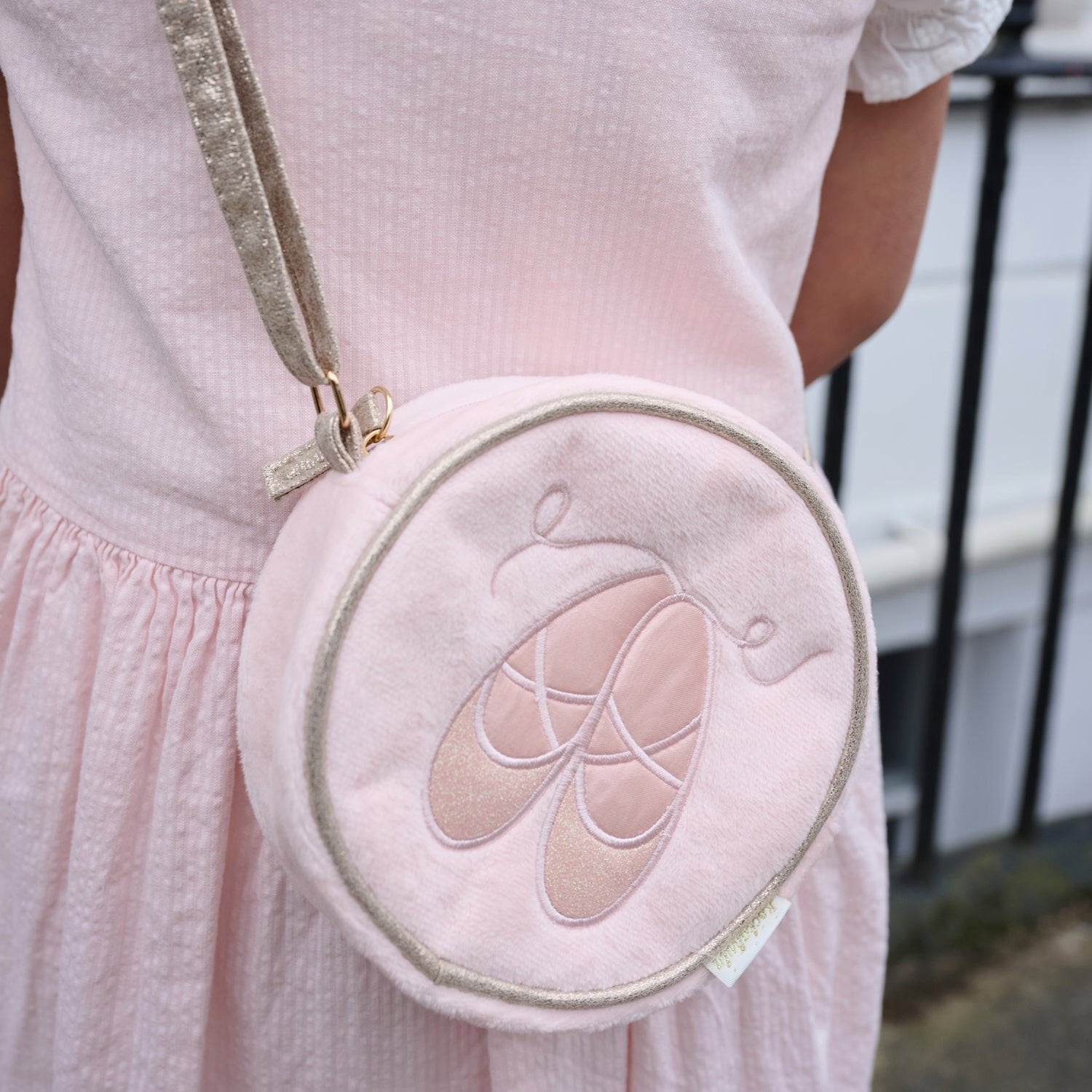 Ballet Shoes Round Bag