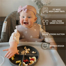 Silicone Suction Plate (Pale Mauve/Blush)