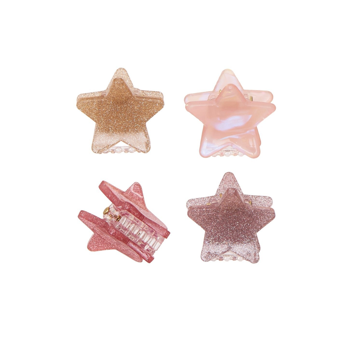 Shimmer Stars Claw Clips 4 Pack