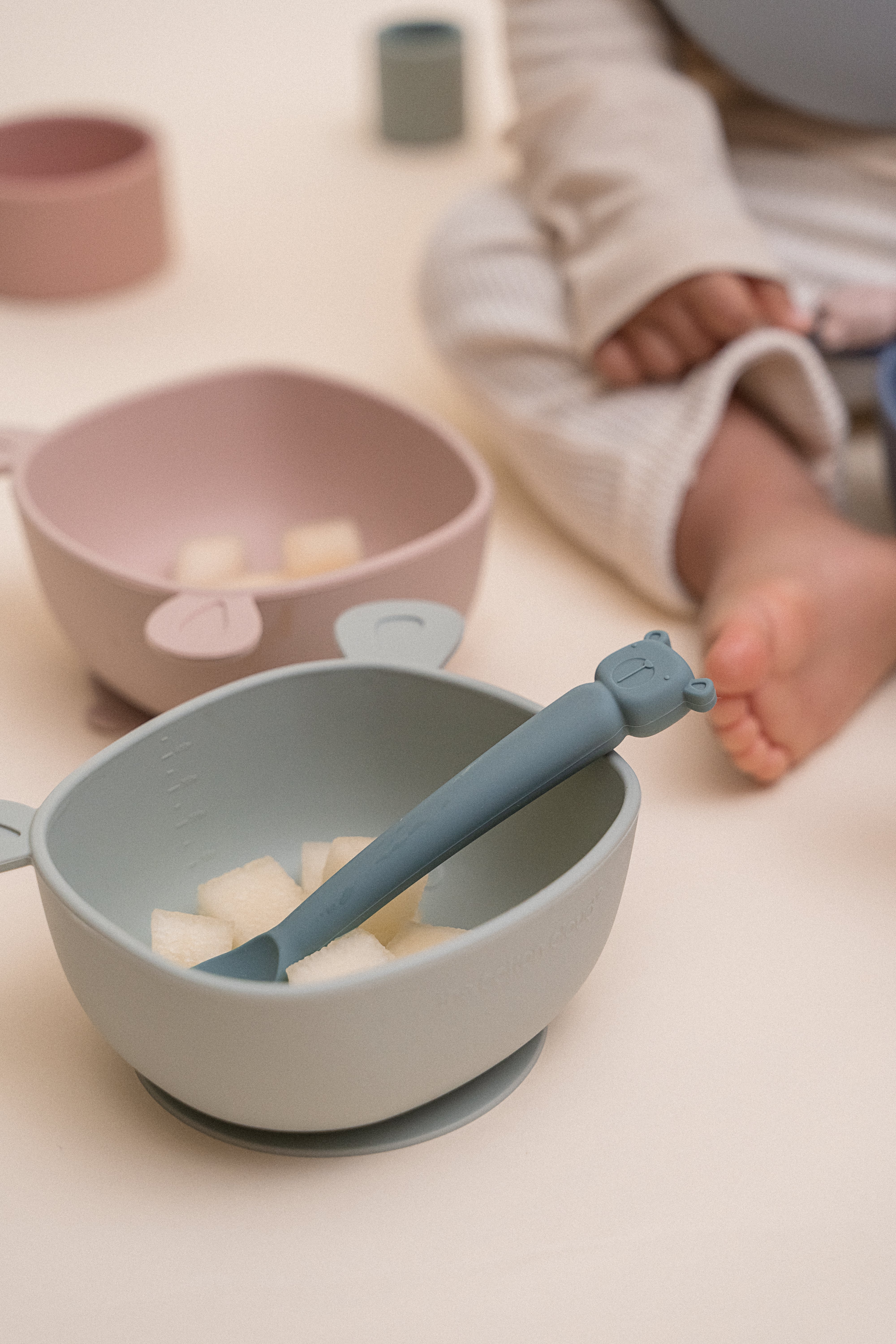 Lili the Bear Spoon Set Indigo/Sky Blue